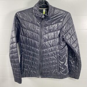 Smartwool Jacket Womens Medium Quilted Full Zip Merino Wool Blend Damaged Liner